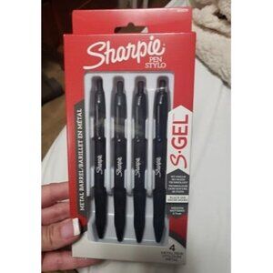 New Gel Pens, Sleek Metal Barrel, Matte Black, Medium Point (0.7mm)